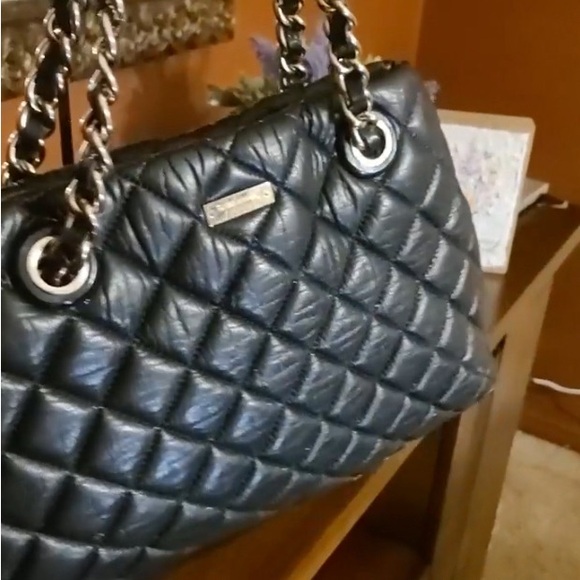 ❌SOLD❌ Vintage KATE SPADE Black Leather Minor Wear As Shown On Pictures! - Picture 9 of 14